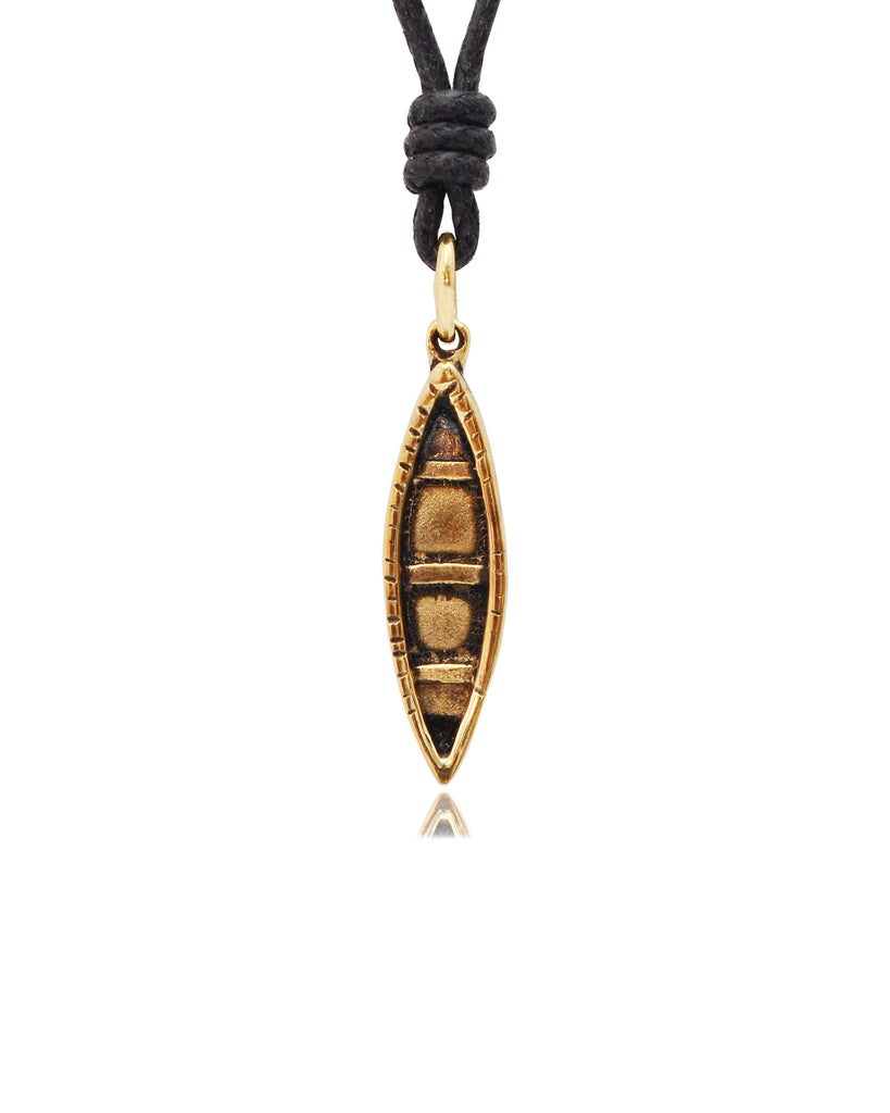 Boat Kayak Canoe 92.5 Sterling Silver Pewter Gold Brass Charm Necklace Pendant Jewelry