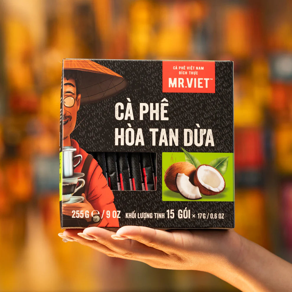 Mr. Viet Coconut Instant Vietnamese Coffee – Rich, Creamy Coconut Flavor, Authentic Café Style