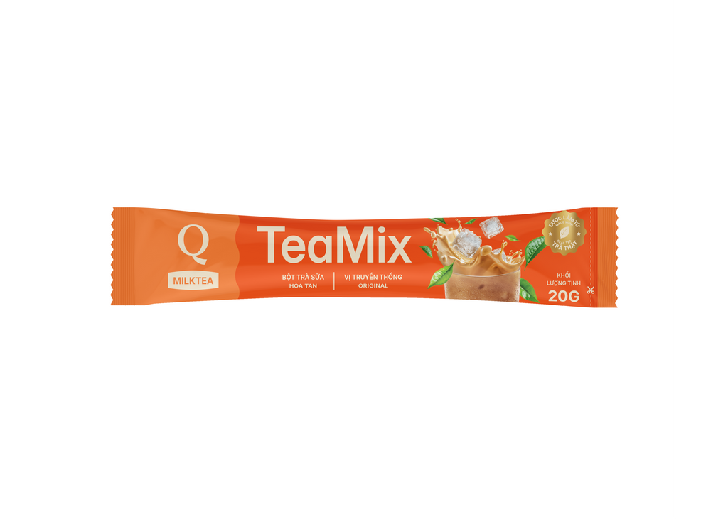Tran Quang Milk Tea Vietnamese Original Tea Mix Trà Sữa Hòa Tan – Authentic Vietnamese Instant Milk Tea Powder 24 Sticks x 20g