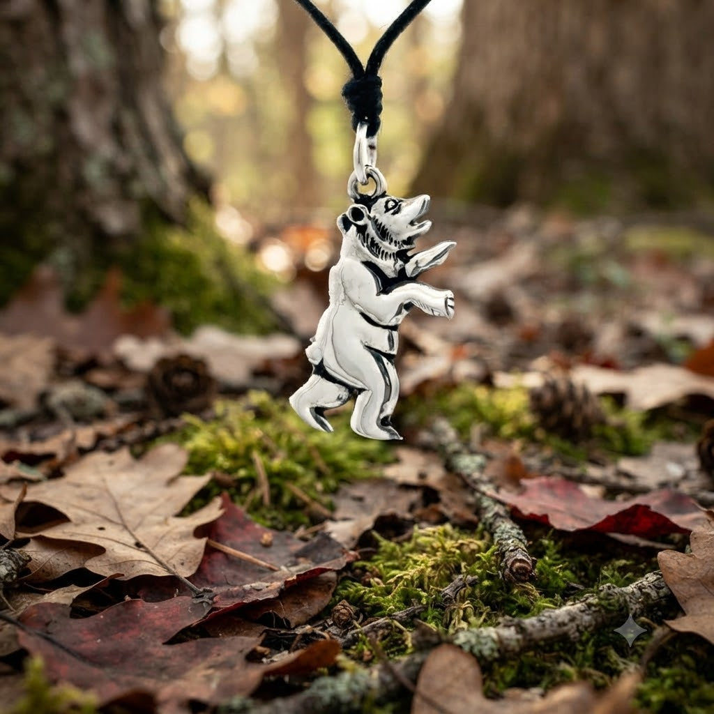Cute Bear Sterling Silver Pewter Gold Brass Charm Necklace Pendant Jewelry