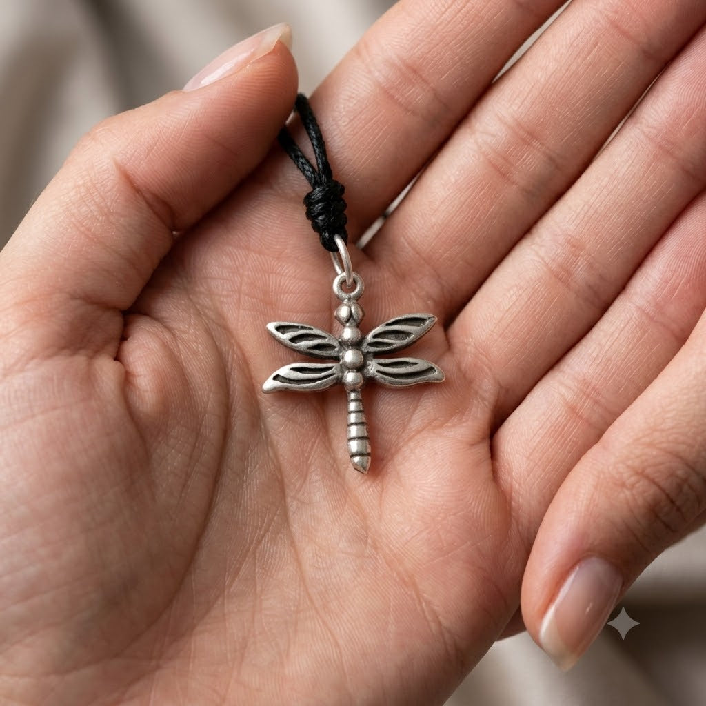 Small Dragonfly Sterling Silver Pewter Brass Charm Necklace Pendant Jewelry