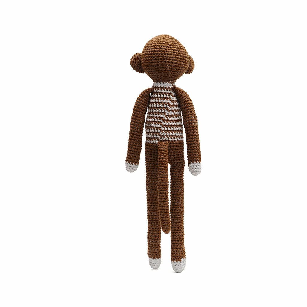 Stripe Pattern Long-legged Animal Handmade Amigurumi Stuffed Crochet Doll VAC