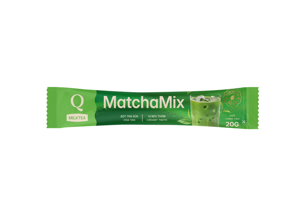 Tran Quang Cafe MatchaMix Milk Tea  24 Sticks Vietnamese Matcha Tea