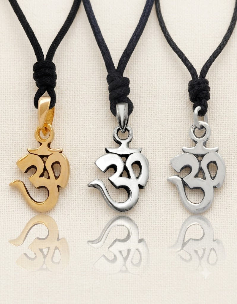 Trending Hindu Ohm Ohm 92.5 Sterling Silver Gold Brass Pewter Necklace Pendant Jewelry