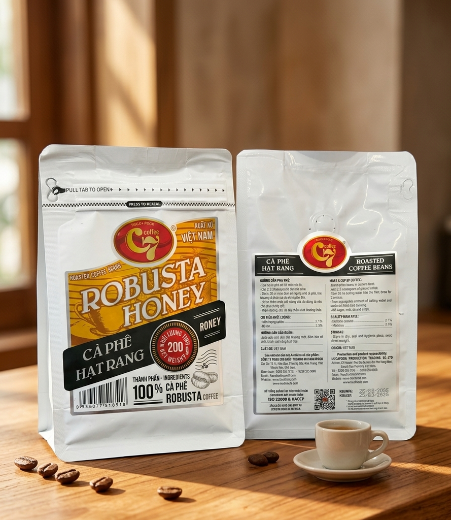 Golden Weasel Vietnamese Coffee Pure Beans Coffee Arabica Robusta Moka & Luwak 500G