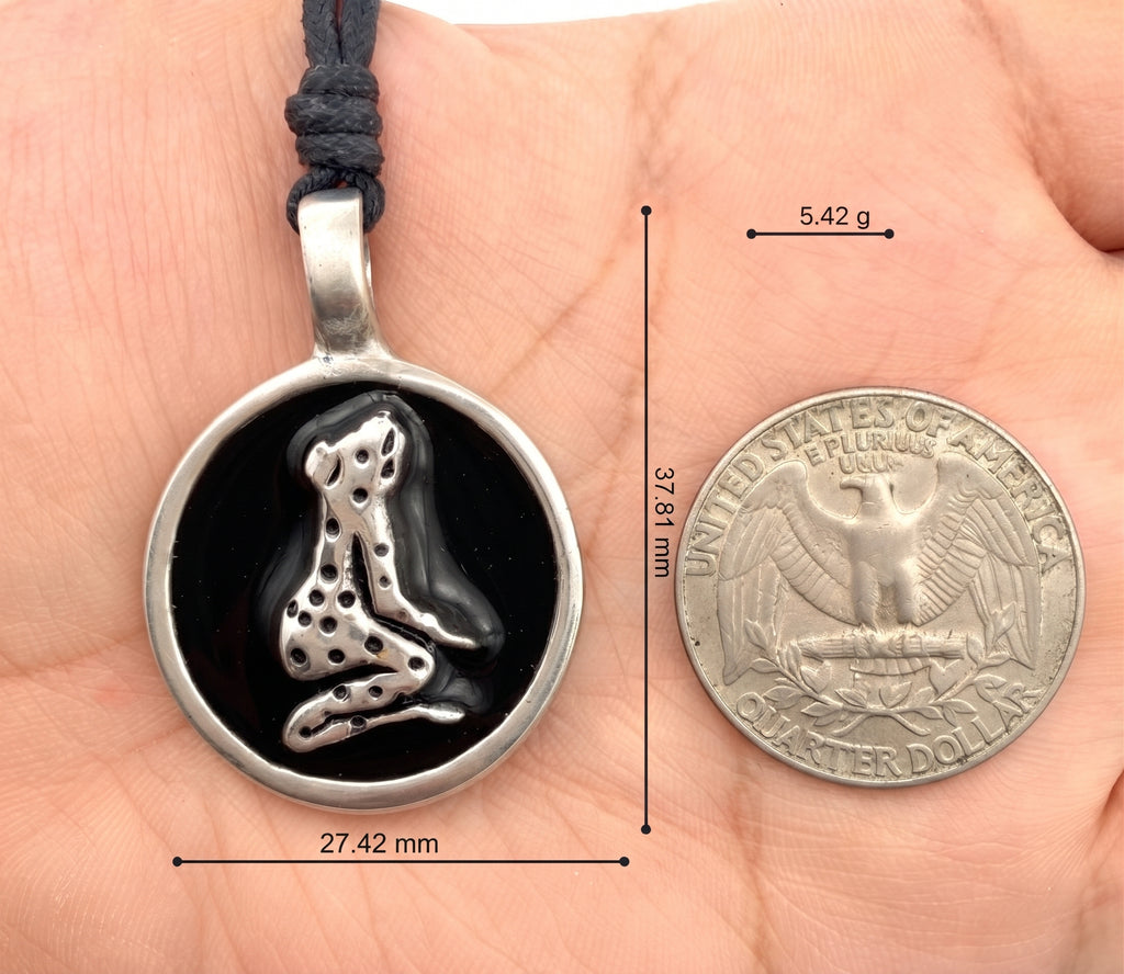 Colorful Frog Silver Pewter Charm Necklace Pendant Jewelry
