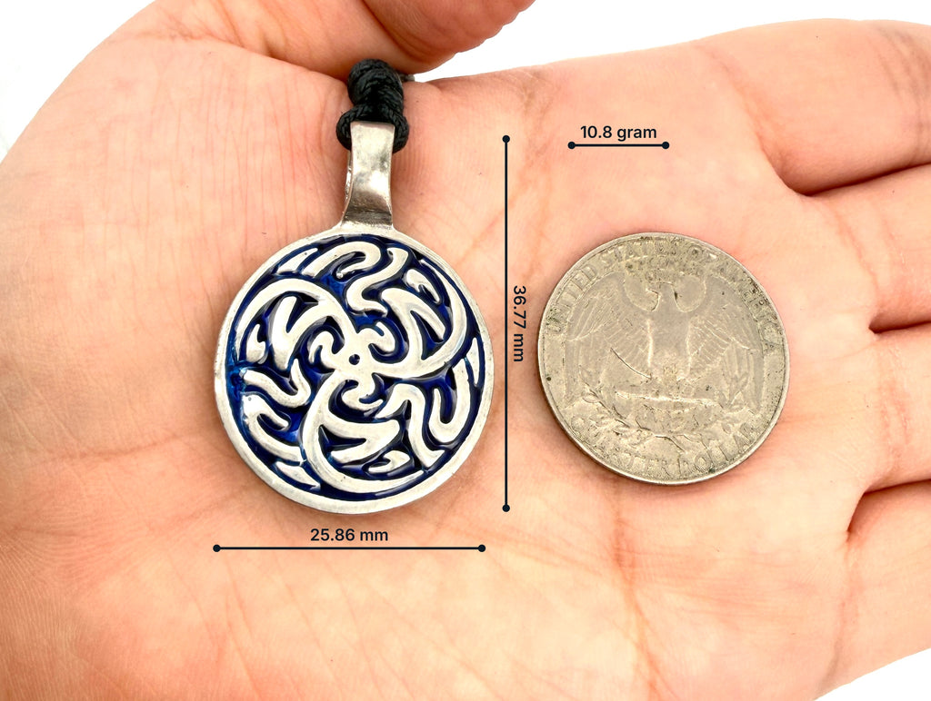 Tribal Celtic Silver Pewter Charm Necklace Pendant Jewelry