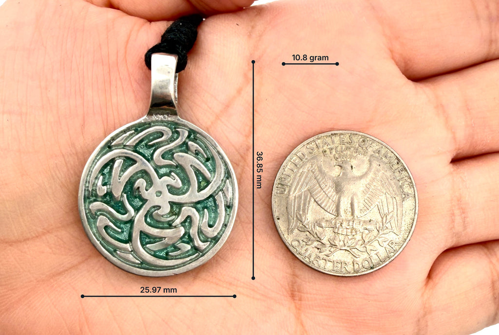 Tribal Celtic Silver Pewter Charm Necklace Pendant Jewelry