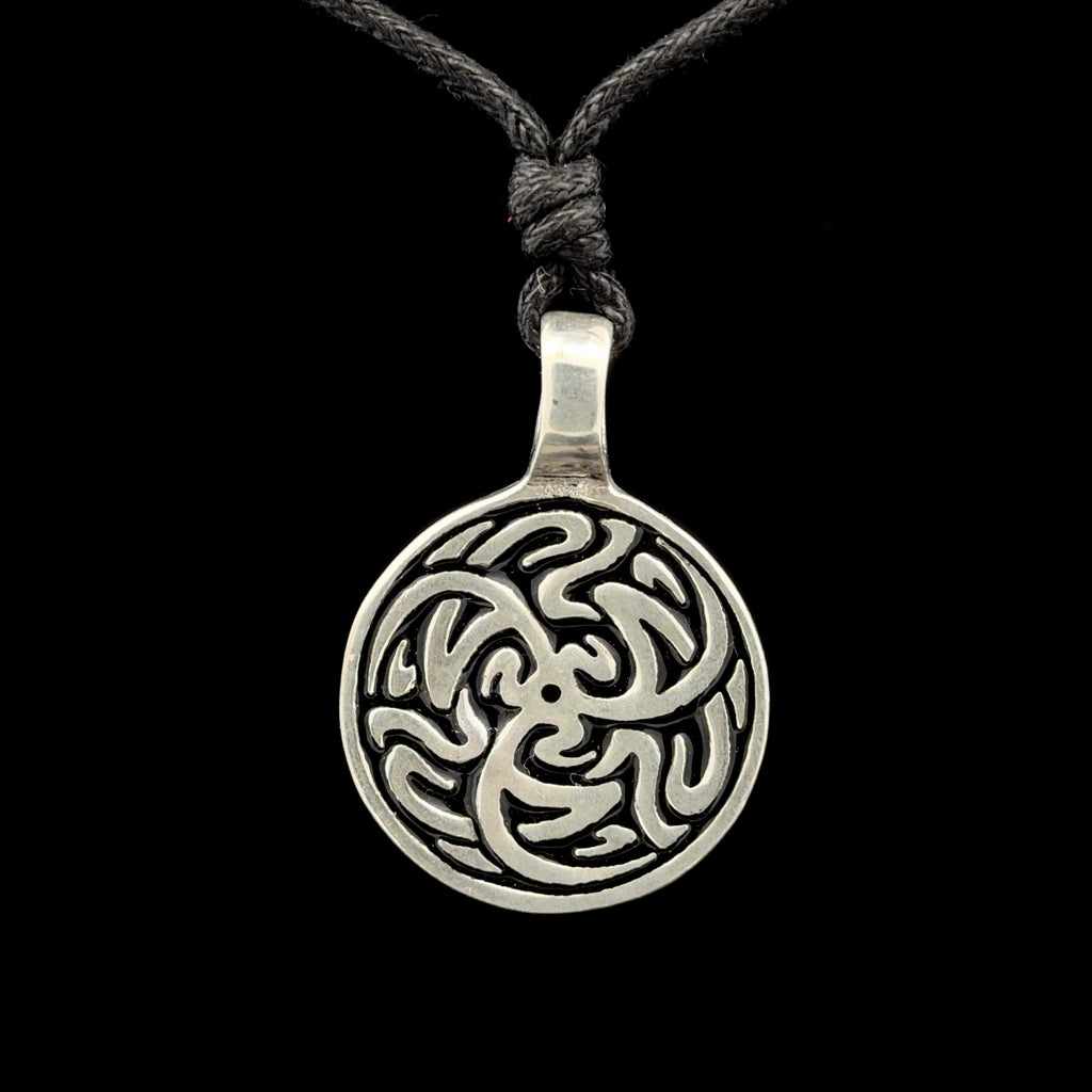Tribal Celtic Silver Pewter Charm Necklace Pendant Jewelry