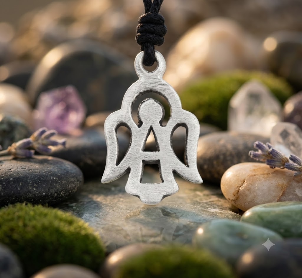 Symbol Angel Sterling Silver Pewter Gold Brass Necklace Pendent Jewelry