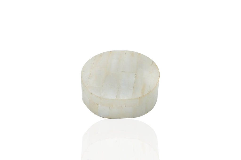 Myanmar Natural Mother of Pearl Jewelry Box Ring Bracelet Necklace Case