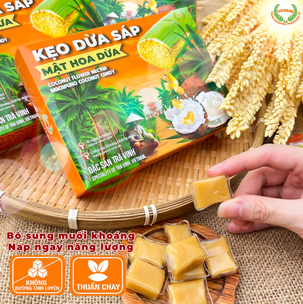 Coconut Flower Nectar Macapuno Coconut Candy Box 180g Sugar-Free