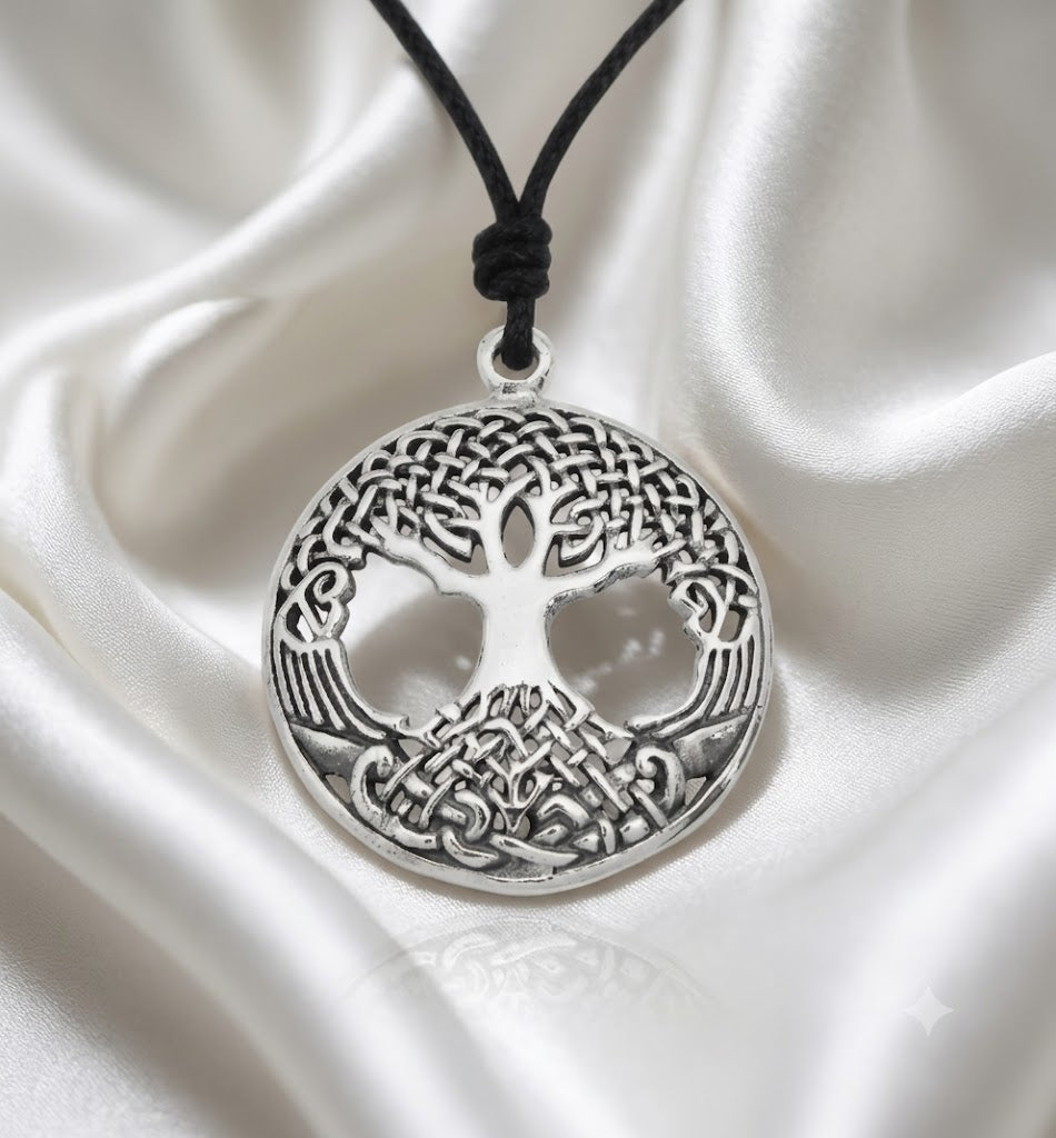 Tree of Life 92.5 Sterling Silver Brass Charm Necklace Pendant Necklace Jewelry