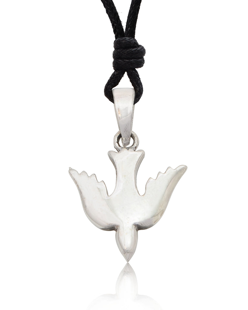 Dove Bird Of Peace 92.5 Sterling Silver Pewter Brass Necklace Pendant Jewelry