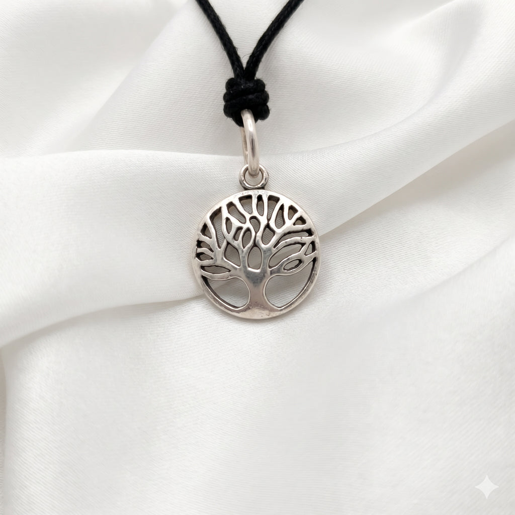 Tree of Life 92.5 Sterling Silver Gold Brass Charm Necklace Pendant Necklace Jewelry