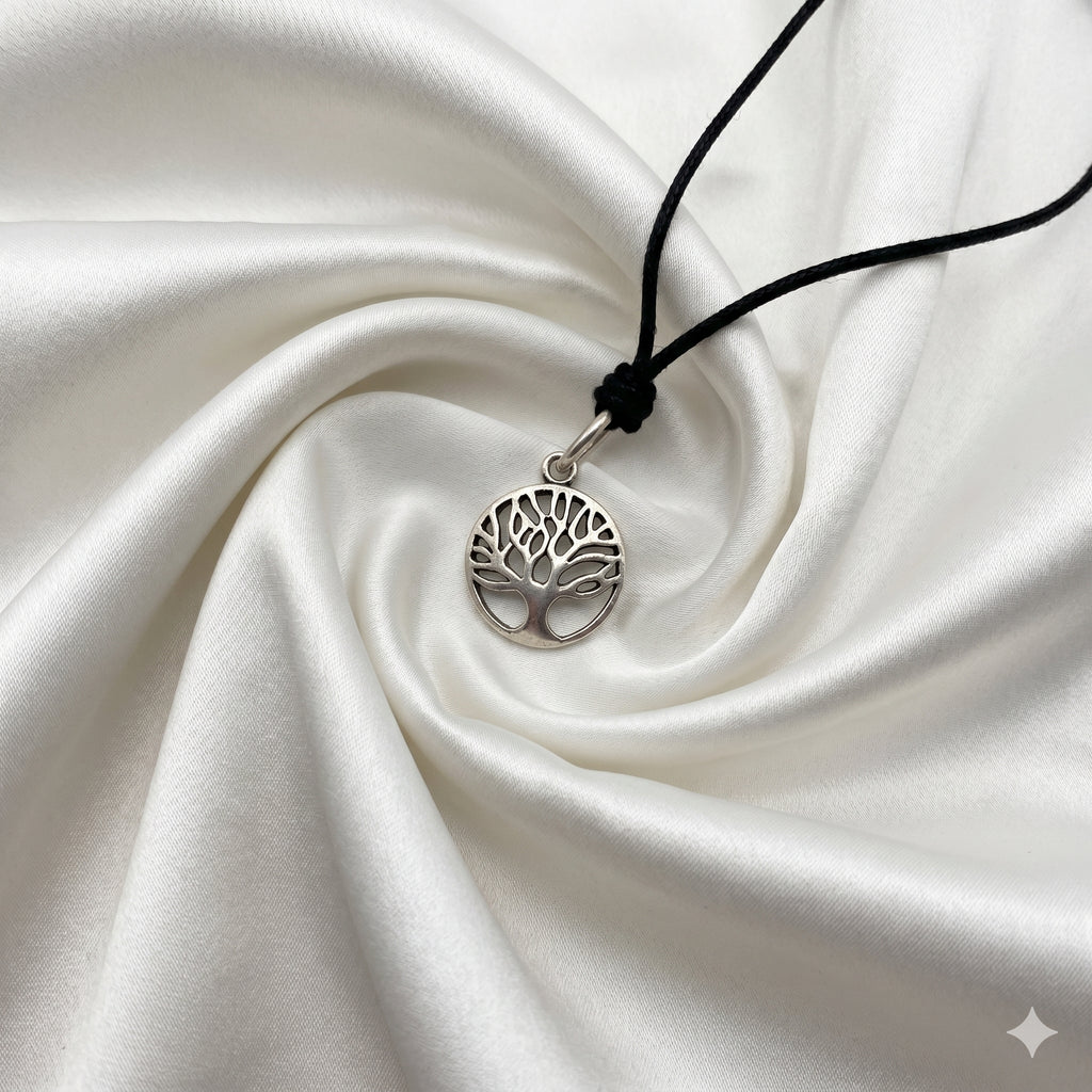 Tree of Life 92.5 Sterling Silver Gold Brass Charm Necklace Pendant Necklace Jewelry