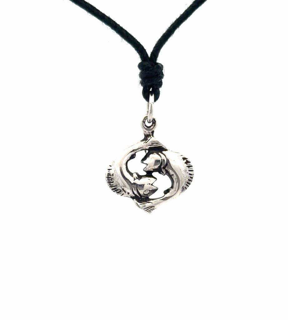 Astrology Gold Brass 92.5 Sterling Silver Charm Necklace Pendant Horoscope Zodiac