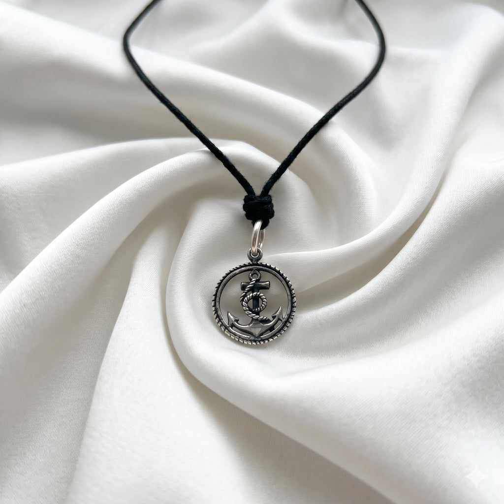 Ship Anchor Boat Pewer Sterling-silver Brass Charm Necklace Pendant Jewelry