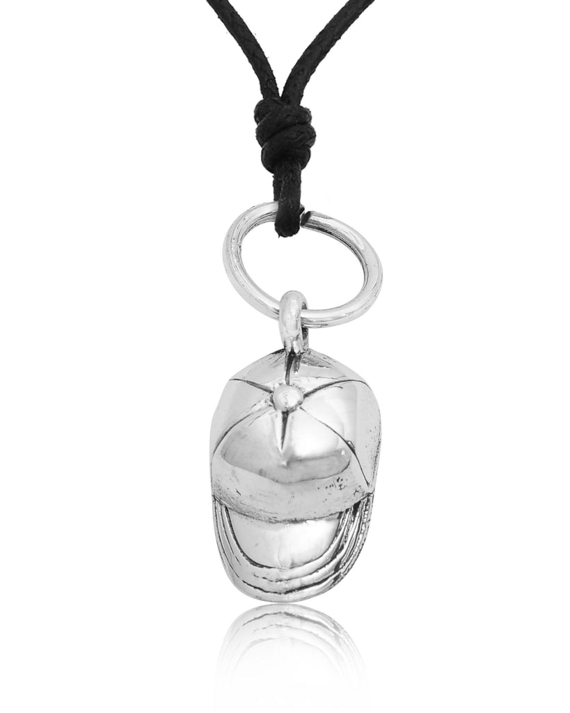 Baseball Cap 92.5 Sterling Silver Brass Charm Necklace Pendant Necklace Jewelry