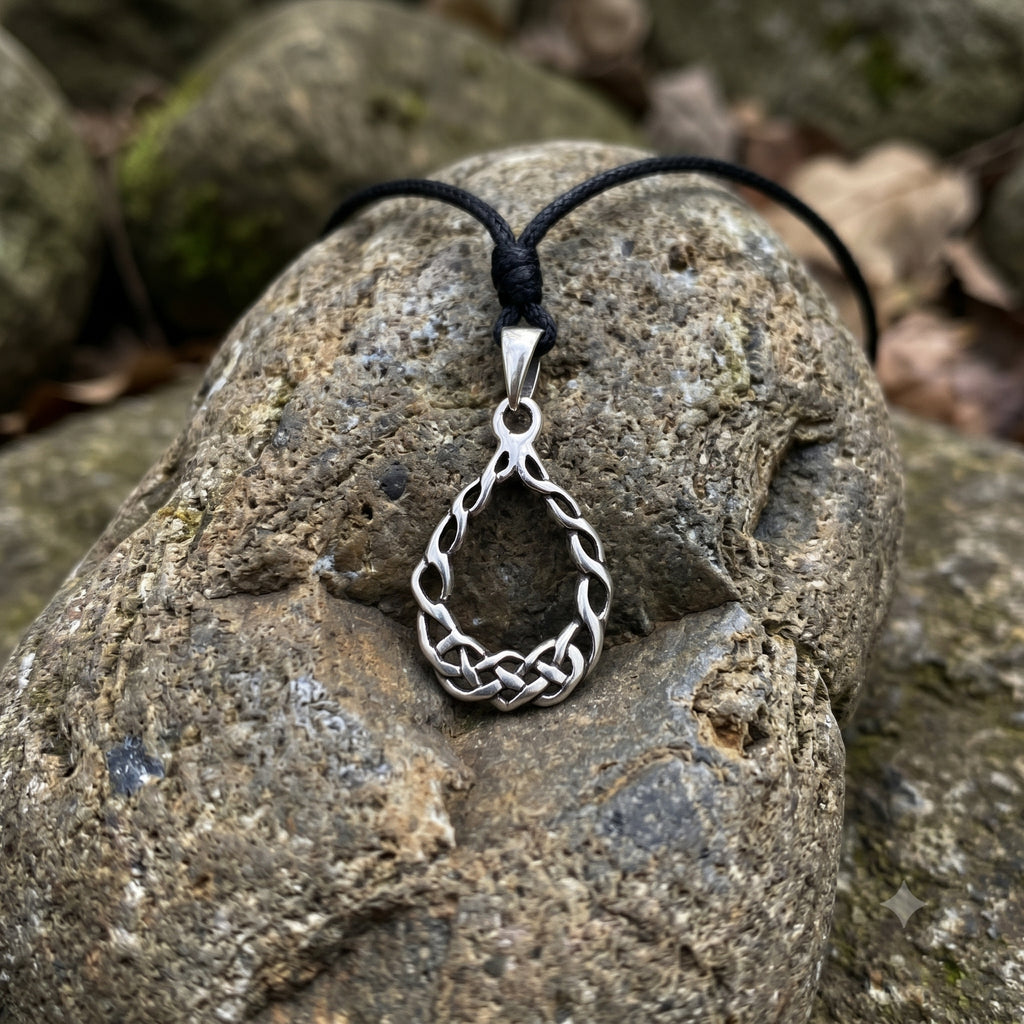 Lovely Maori Handmade 92.5 Sterling Silver Brass Charm Necklace Pendant Jewelry
