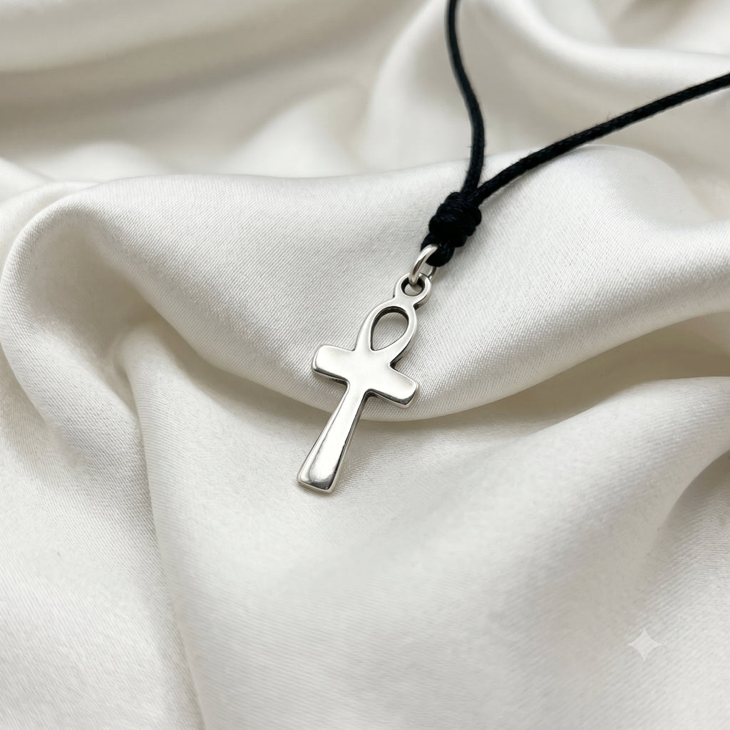 Egyptian Ankh Key 92.5 Sterling-silver Pewter Brass Necklace Pendant Jewelry