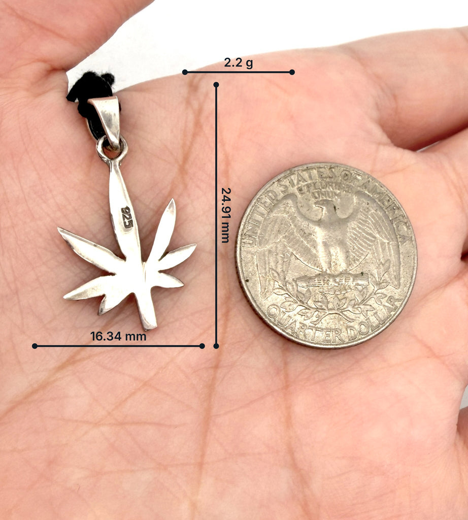 New Marijuana Leaf Legalize Silver Pewter Charm Necklace Pendant Jewelry