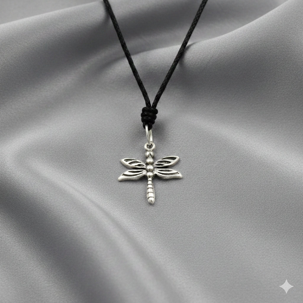 Small Dragonfly Sterling Silver Pewter Brass Charm Necklace Pendant Jewelry