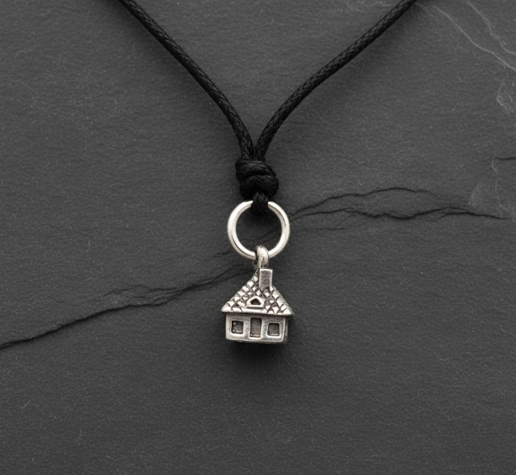 Sweet Mini Home 92.5 Sterling-silver Brass Necklace Pendant Jewelry