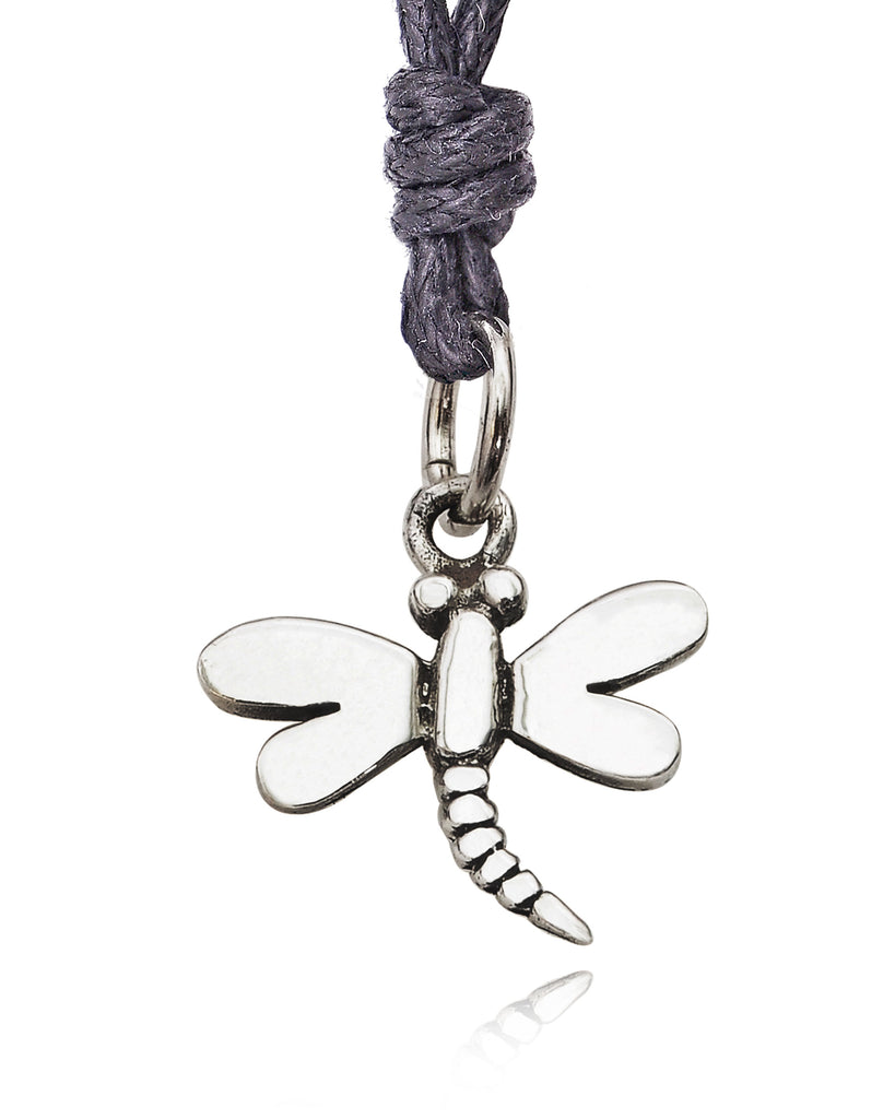 Cute Mini Dragonfly Sterling Silver Pewter Brass Charm Necklace Pendant Jewelry