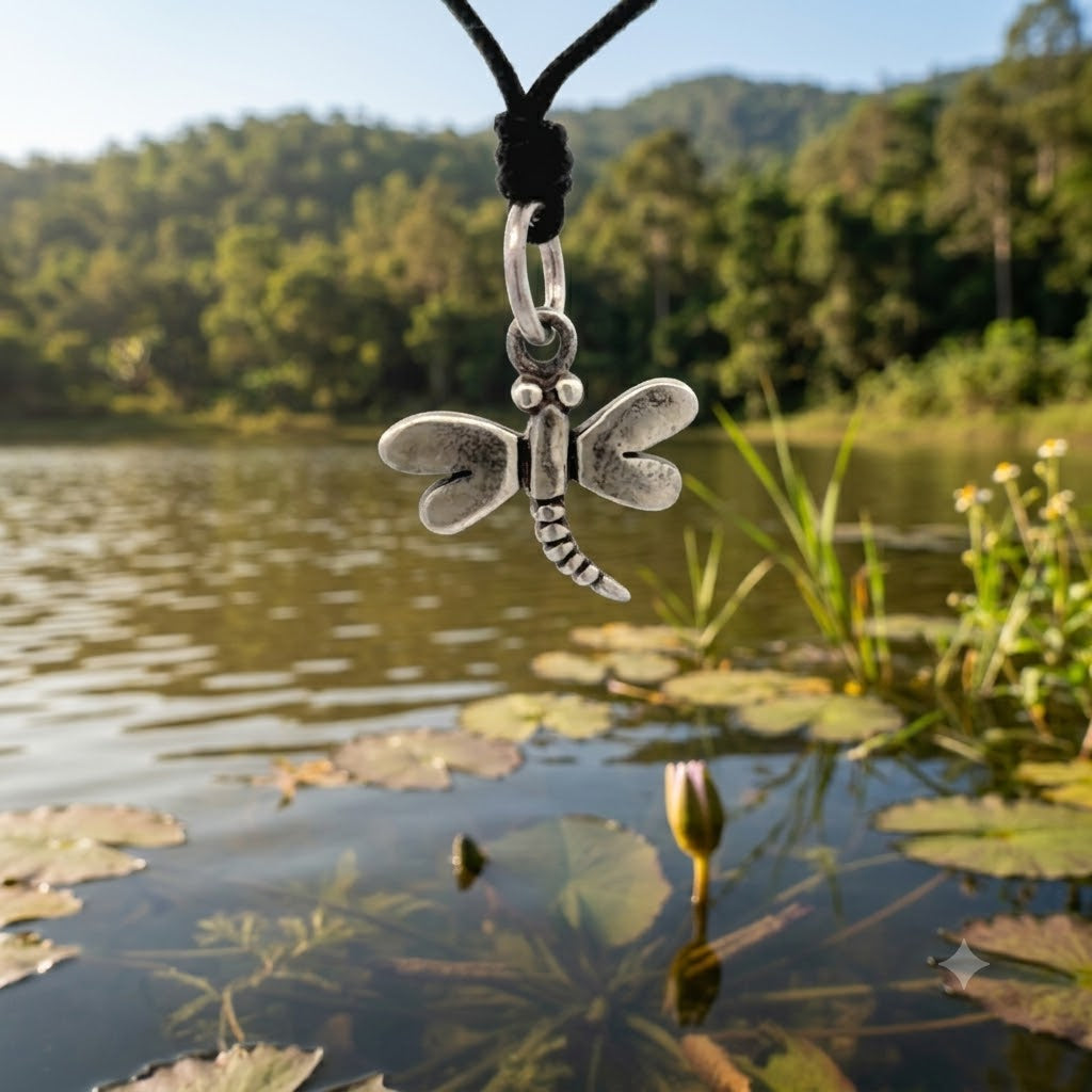 Cute Mini Dragonfly Sterling Silver Pewter Brass Charm Necklace Pendant Jewelry