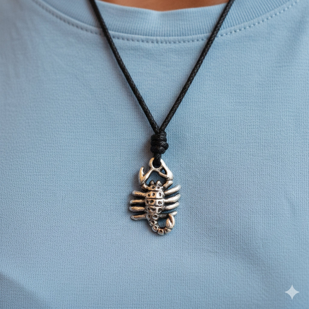 Classic Mini Scorpion Sterling Silver Pewter Brass Necklace Pendant Jewelry