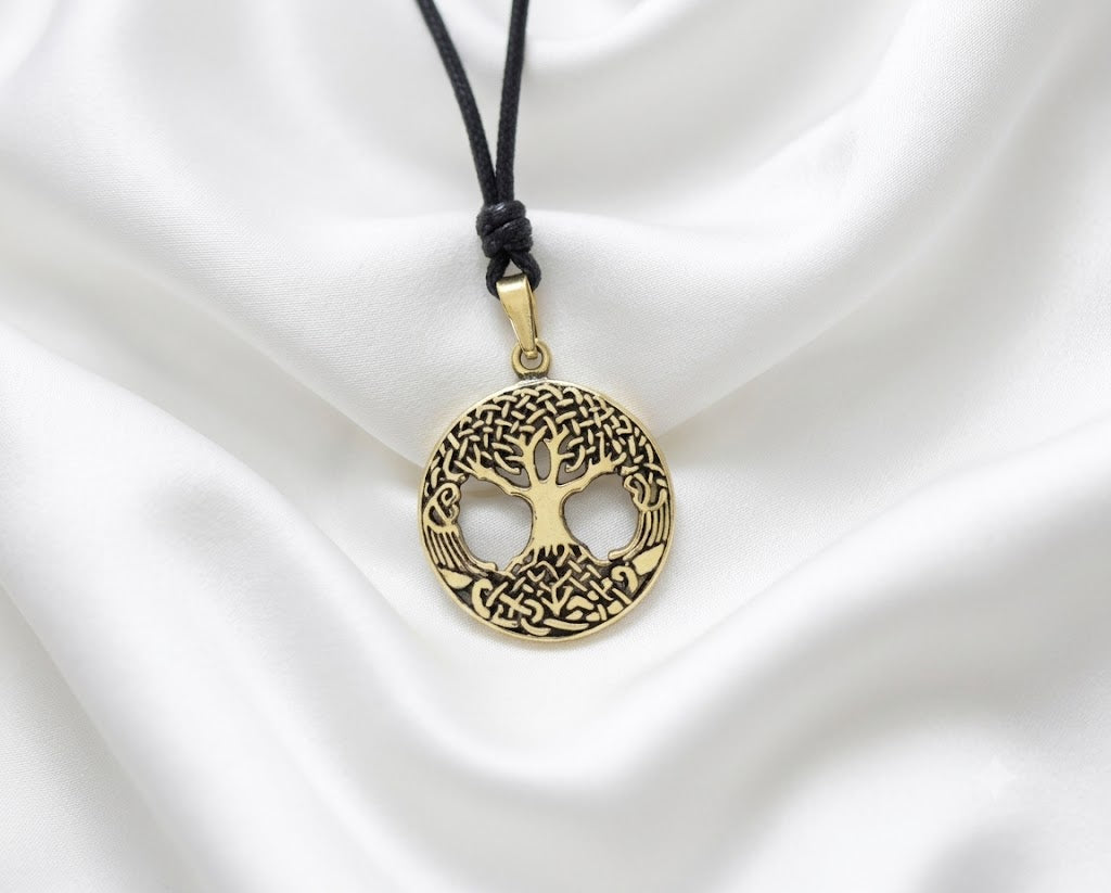 Tree of Life 92.5 Sterling Silver Brass Charm Necklace Pendant Necklace Jewelry
