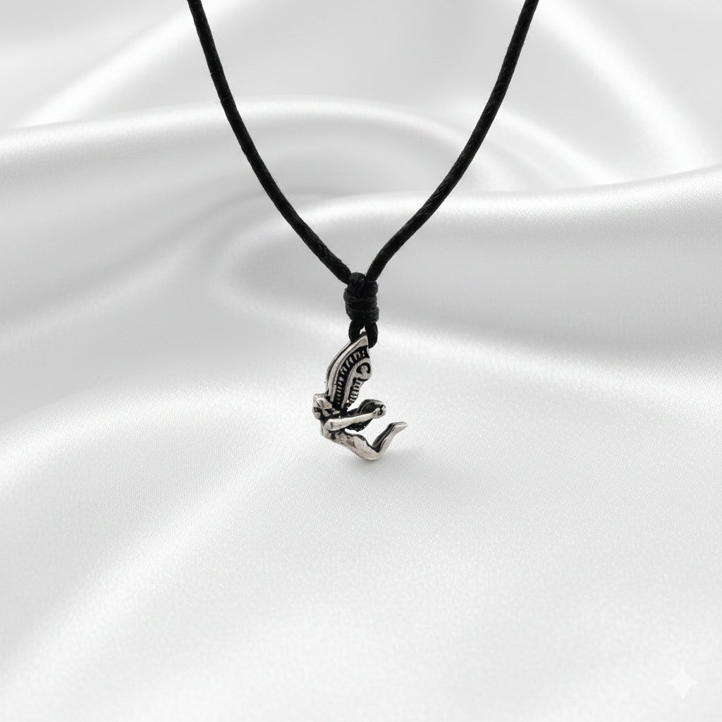 Fairy Pixie 92.5 Sterling Silver Gold Brass Charm Necklace Pendant Jewelry