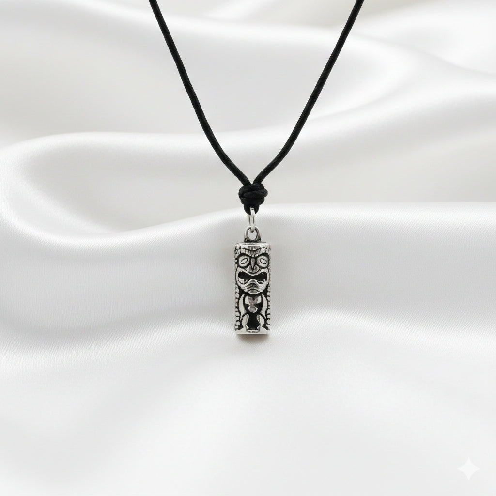 Hawaiian God 92.5 Sterling Silver Gold Brass Necklace Pendant Jewelry