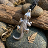 Wildlife Inspired Crocodile 92.5 Sterling-silver Charm Necklace Pendent Jewelry