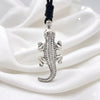 Wildlife Inspired Crocodile 92.5 Sterling-silver Charm Necklace Pendent Jewelry