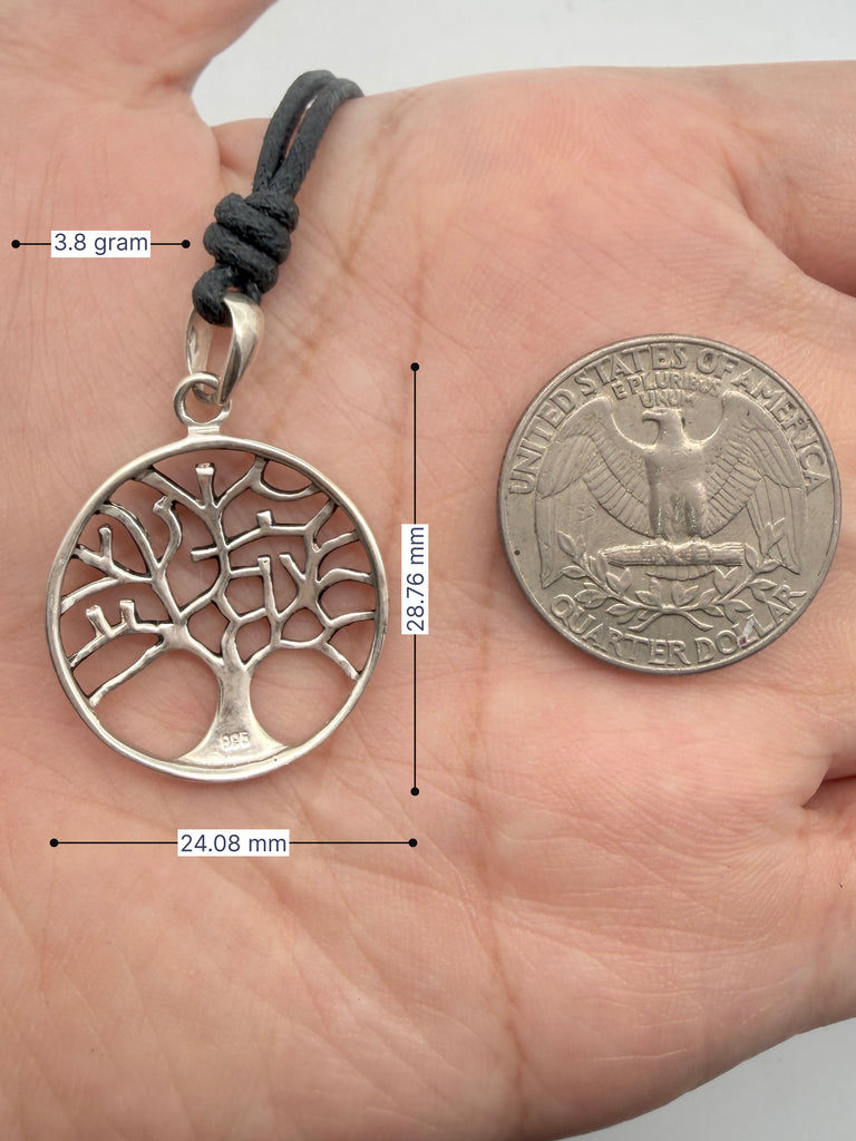 Celtic Tree Of Life 92.5 Sterling Silver Pewter Brass Necklace Pendant Jewelry