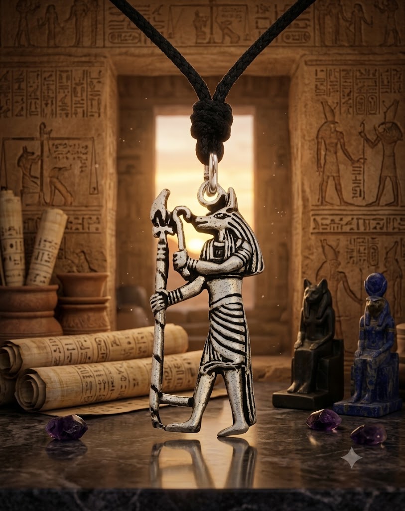 Egyptian God & Goddess 92.5 Sterling Silver Brass Necklace Pendant Jewelry
