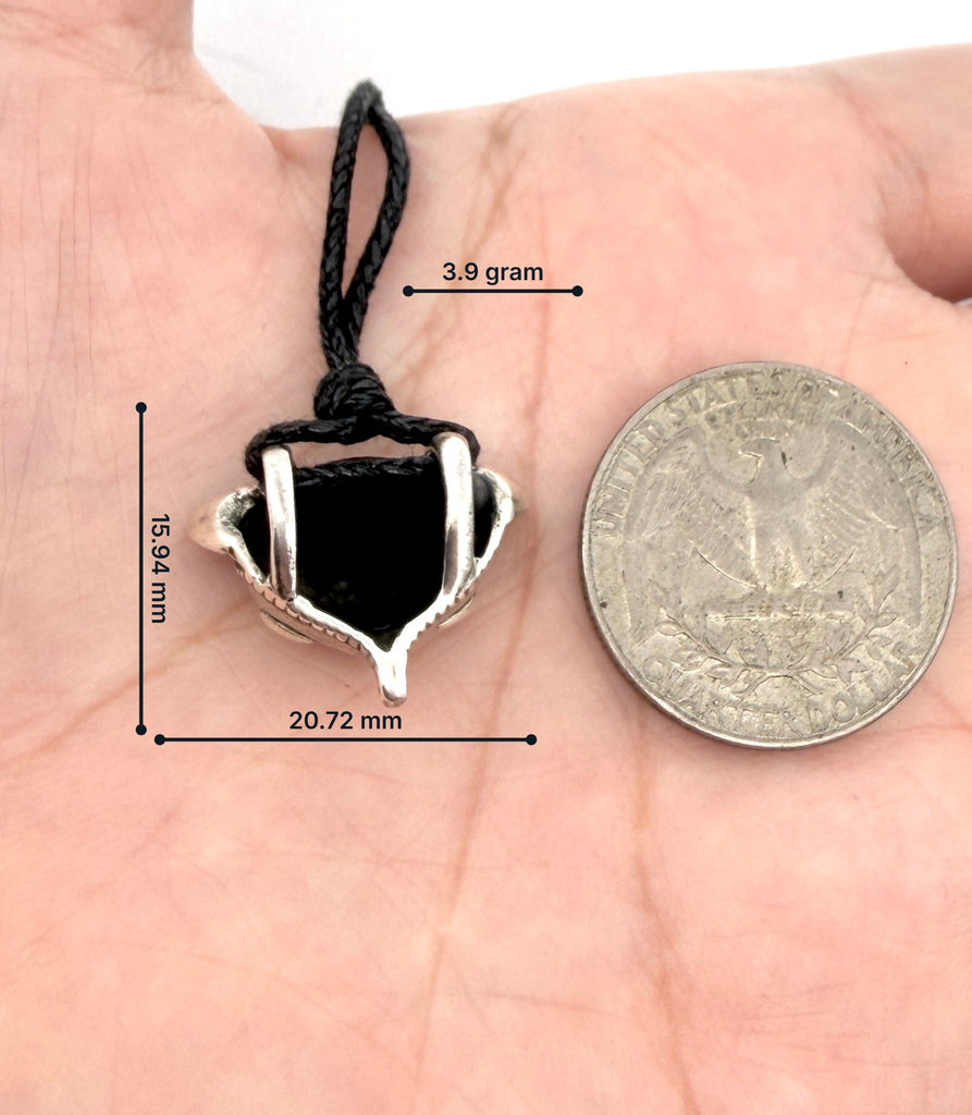 Fox Head 92.5 Sterling Silver Pewter Necklace Pendant Jewelry
