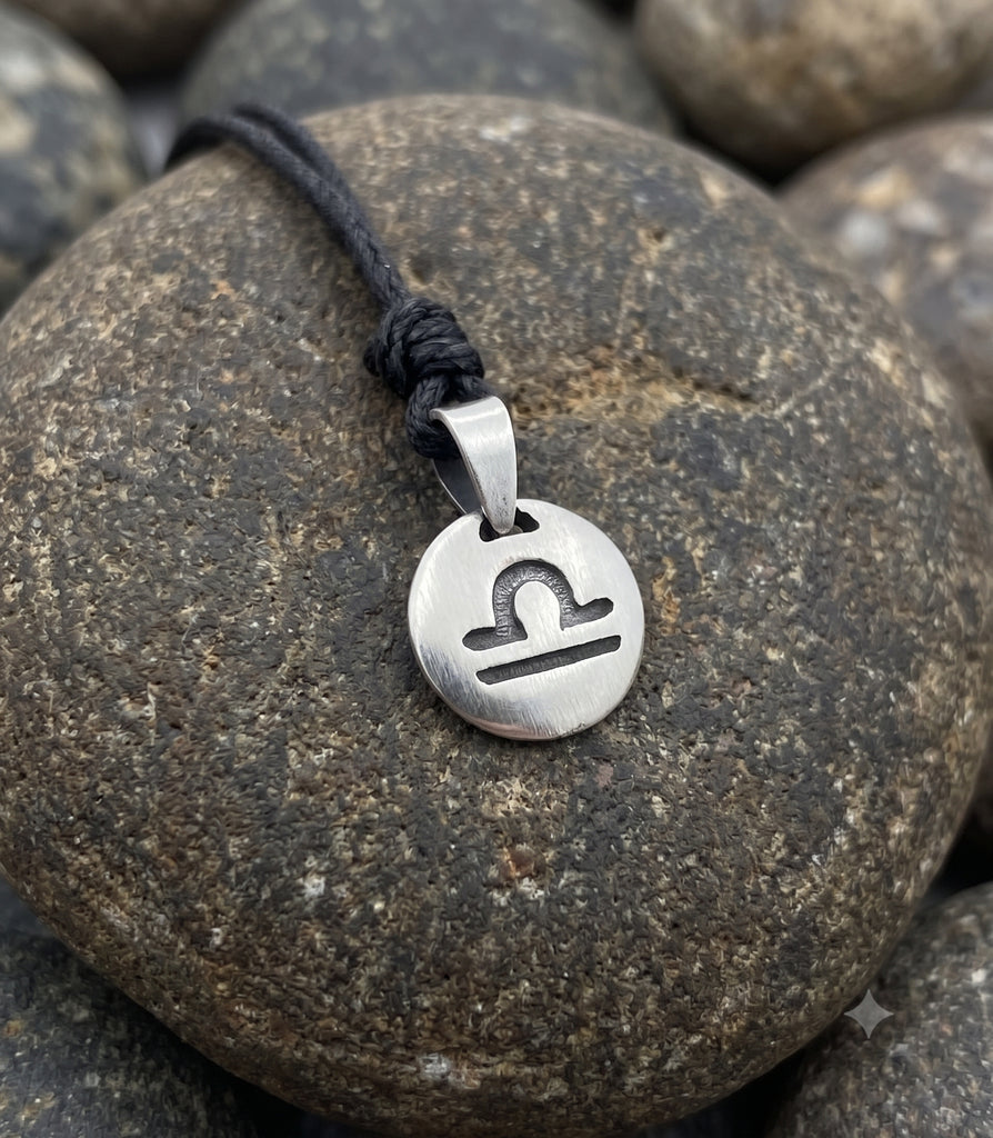 Astrology Gold 92.5 Sterling Silver Brass Charm Necklace Pendant Horoscope Zodiac