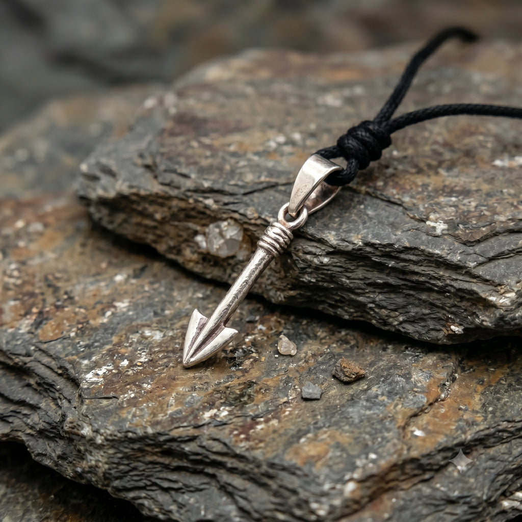 Cute Cupid's Arrow Sterling Silver Brass Charm Necklace Pendant Jewelry