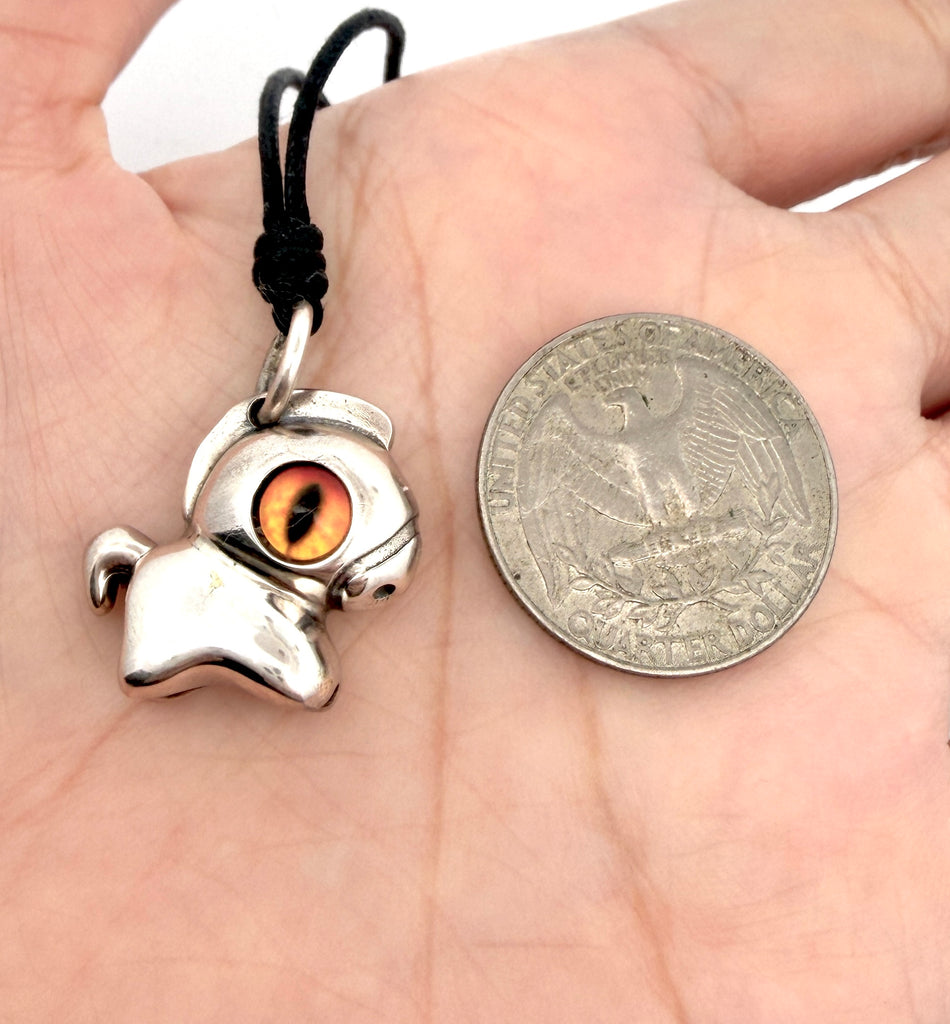 Cute Little Horse 92.5 Sterling Silver Gold Brass Charm Pendant Necklace