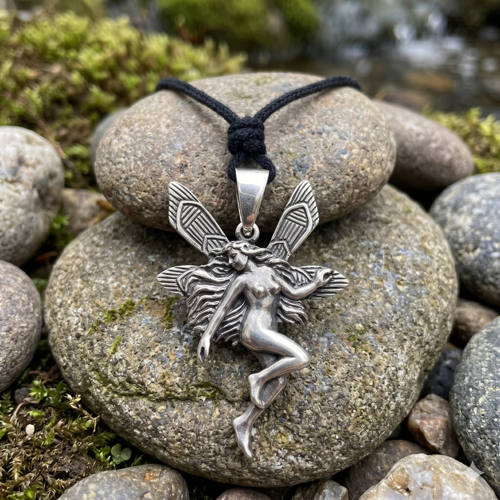 Fairy Angel 92.5 Sterling Silver Fairy Necklace For Women Jewelry Gifts
