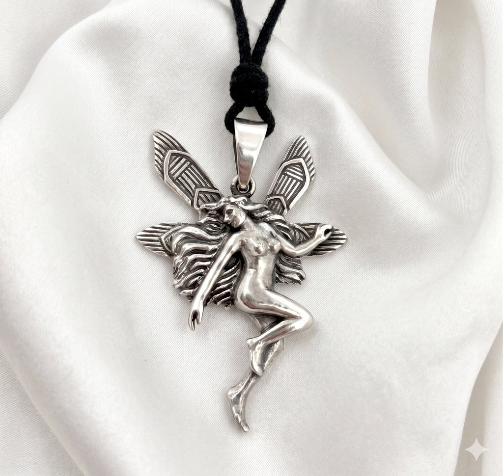 Fairy Angel 92.5 Sterling Silver Fairy Necklace For Women Jewelry Gifts