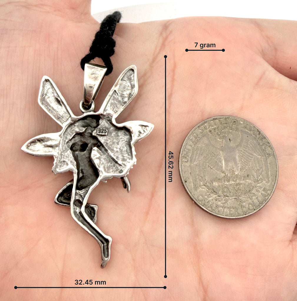 Fairy Angel 92.5 Sterling Silver Fairy Necklace For Women Jewelry Gifts