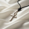 Egyptian Ankh 92.5 Sterling Silver Charm Necklace Pendant Jewelry