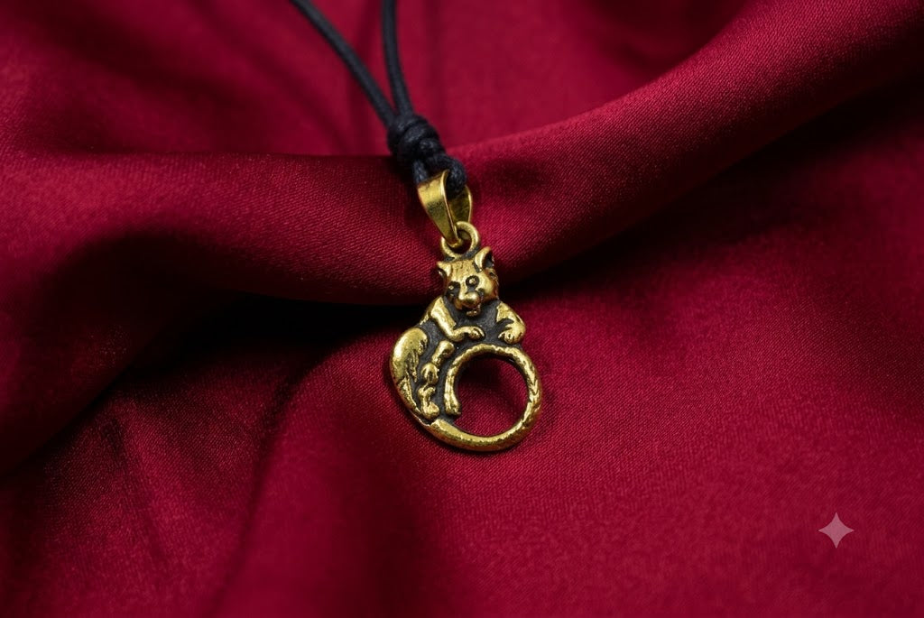 Unisex Leopard Sterling Silver Gold Brass Charm Necklace Pendant Jewelry