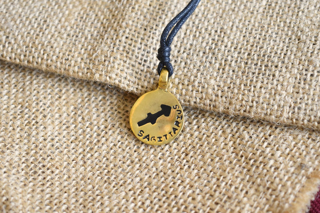 Astrology Silver Pewter Gold Brass Charm Necklace Pendant Horoscope Zodiac