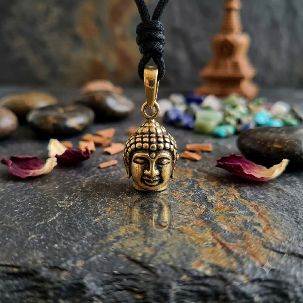 Unique Buddha Sterling-silver Pewter Brass Charm Necklace Pendant Jewelry