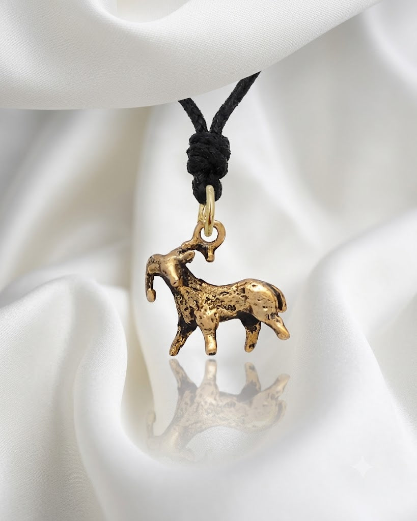 Astrology Gold Brass 92.5 Sterling Silver Charm Necklace Pendant Horoscope Zodiac